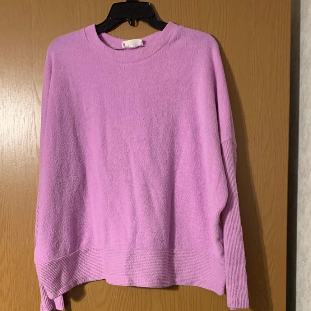Zenana Outfitters Lavender Crew Neck Sweater